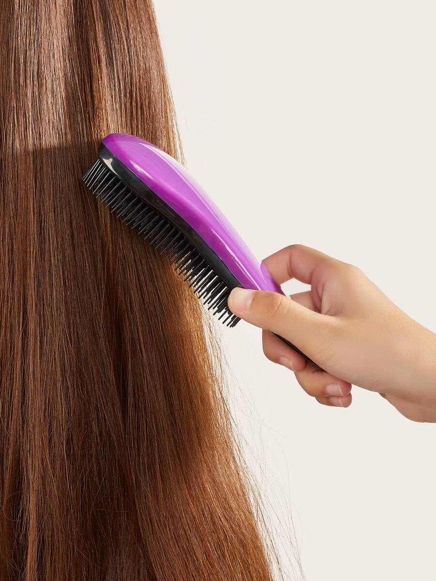 Tóc Không Thắt Nút Tóc 1 Nhiều Màu Nữ Lược Massage Ngăn Chặn Thắt Nút Tóc Di Động Tóc, bàn Chải Tóc/Lược Chải Tóc - Nhiều màu - Xem 1