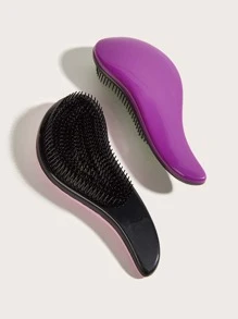 Tóc Không Thắt Nút Tóc 1 Nhiều Màu Nữ Lược Massage Ngăn Chặn Thắt Nút Tóc Di Động Tóc, bàn Chải Tóc/Lược Chải Tóc - Nhiều màu - Xem 3
