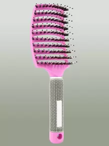 1 cái bàn chải tóc rỗng - Màu Hồng Tươi - Xem 1