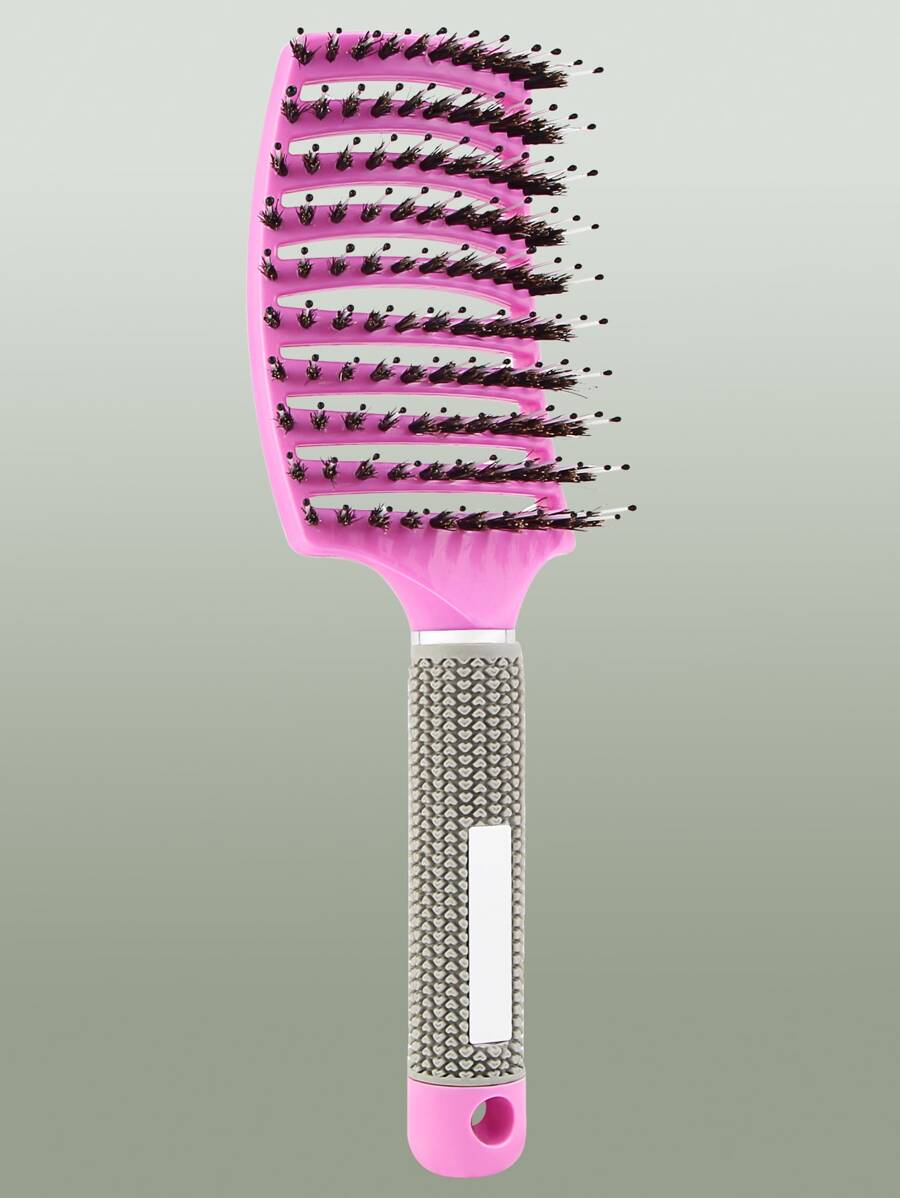 1 cái bàn chải tóc rỗng - Màu Hồng Tươi - Xem 1