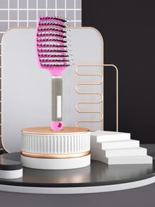 1 cái bàn chải tóc rỗng - Màu Hồng Tươi - Xem 2