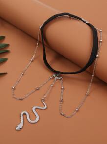 Joya de cuerpo Glamour - Plateado - Ver 2