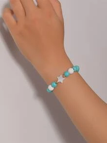 Pulsera con cuenta con diseño de estrella - Multicolor - Ver 1