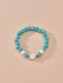 Pulsera con cuenta con diseño de estrella - Multicolor - Ver 2