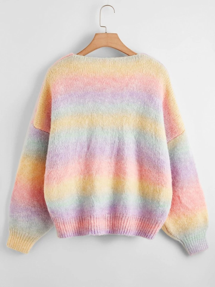 C'est le nouveau Pull dégradé ROMWE FRANCE