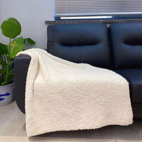 

Solid Color Throw, Beige