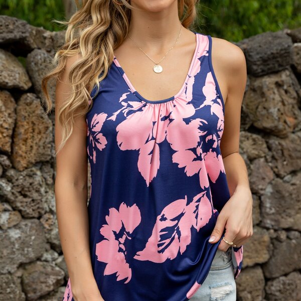 

Floral Print Tank Top, Multicolor