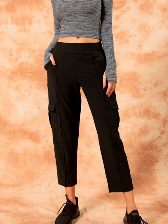 بناطيل رياضية نسائية الجيب الصاف