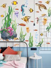 卡通動物牆貼 - 彩色 - 查看 1