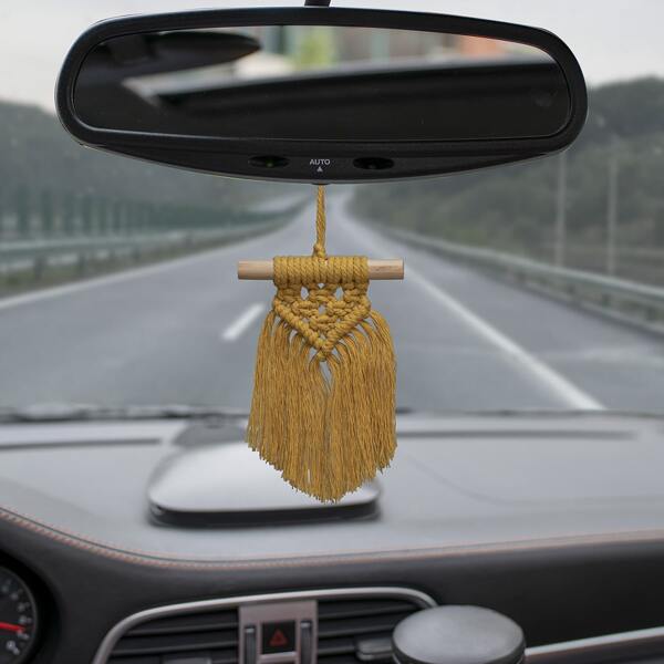 

1pc Wall Hanging Artificial Flower Ring, Yellow