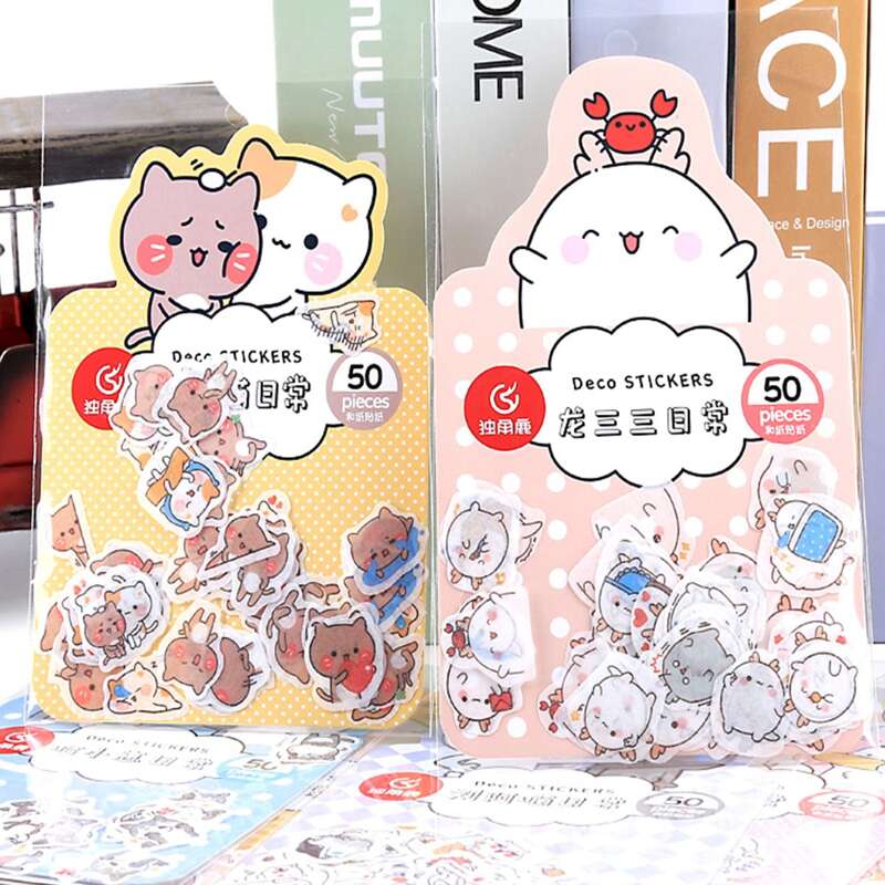 

50pcs Cartoon Graphic Random Sticker, Multicolor
