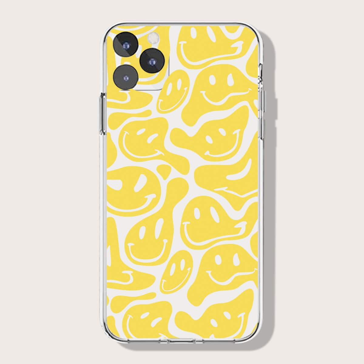 

Abstract Face Pattern Phone Case, Yellow