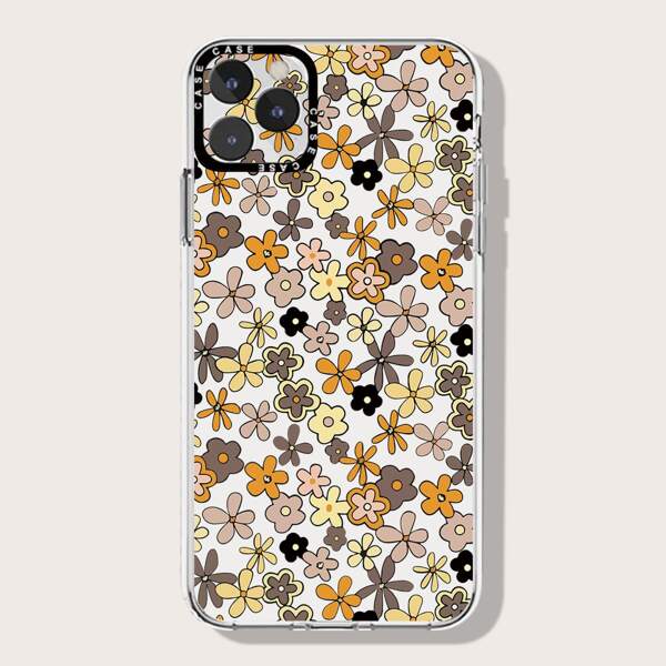 

Flower Pattern Phone Case, Clear