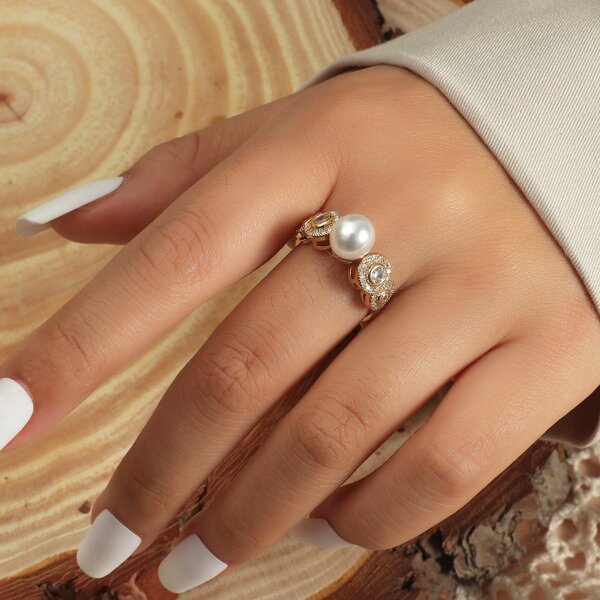

18K Gold Plated Ring, Multicolor