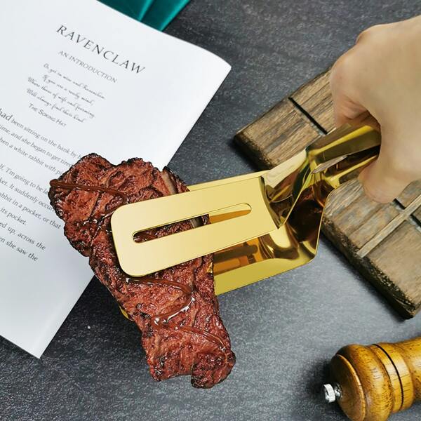 

1pc Multifunction Barbecue Tong, Gold