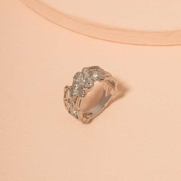

Skeleton Design Ring, Silver