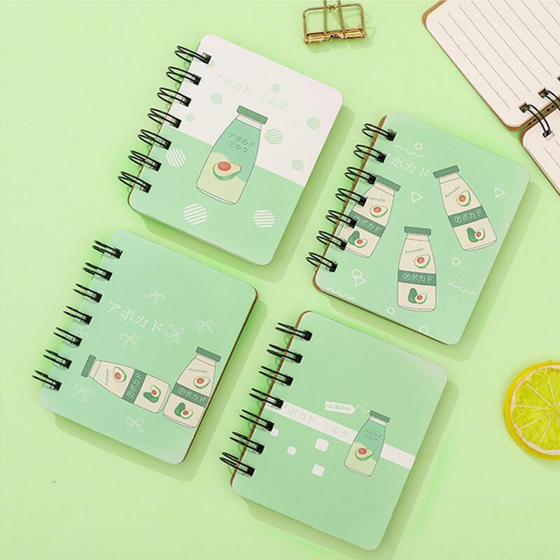 

1pc Drink Print Cover Random Spiral Notebook, Multicolor