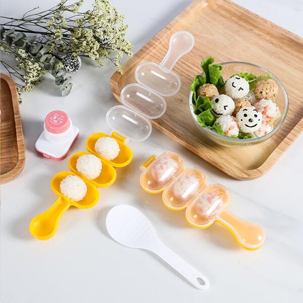 

1pc DIY Rice Ball Mold, Yellow