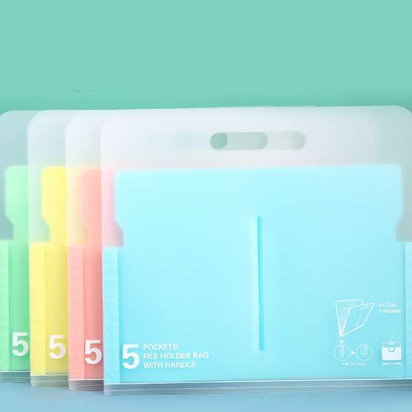 

1pc Random File Pocket, Multicolor