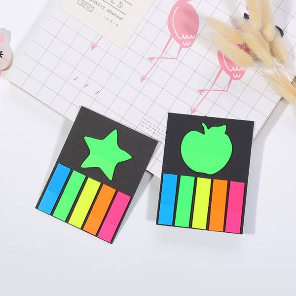 

1pc Random Index Sticky Note, Multicolor