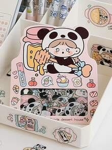 1pack Cartoon Graphic Random Sticker - Nhiều màu - Xem 2