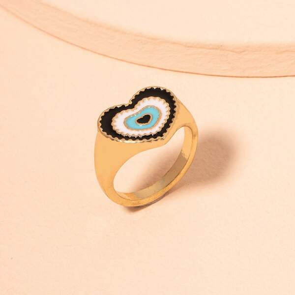 

Heart Design Ring, Gold