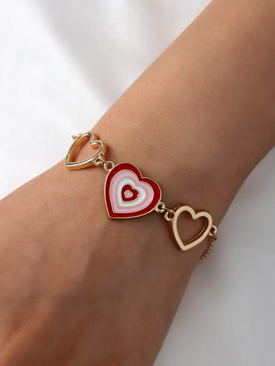 Pulsera con adorno de corazón - Multicolor - Ver 1