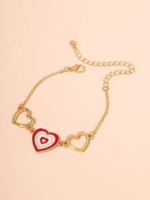 Pulsera con adorno de corazón - Multicolor - Ver 2