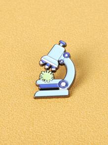 顯微鏡設計胸針 - 藍色 - 查看 2