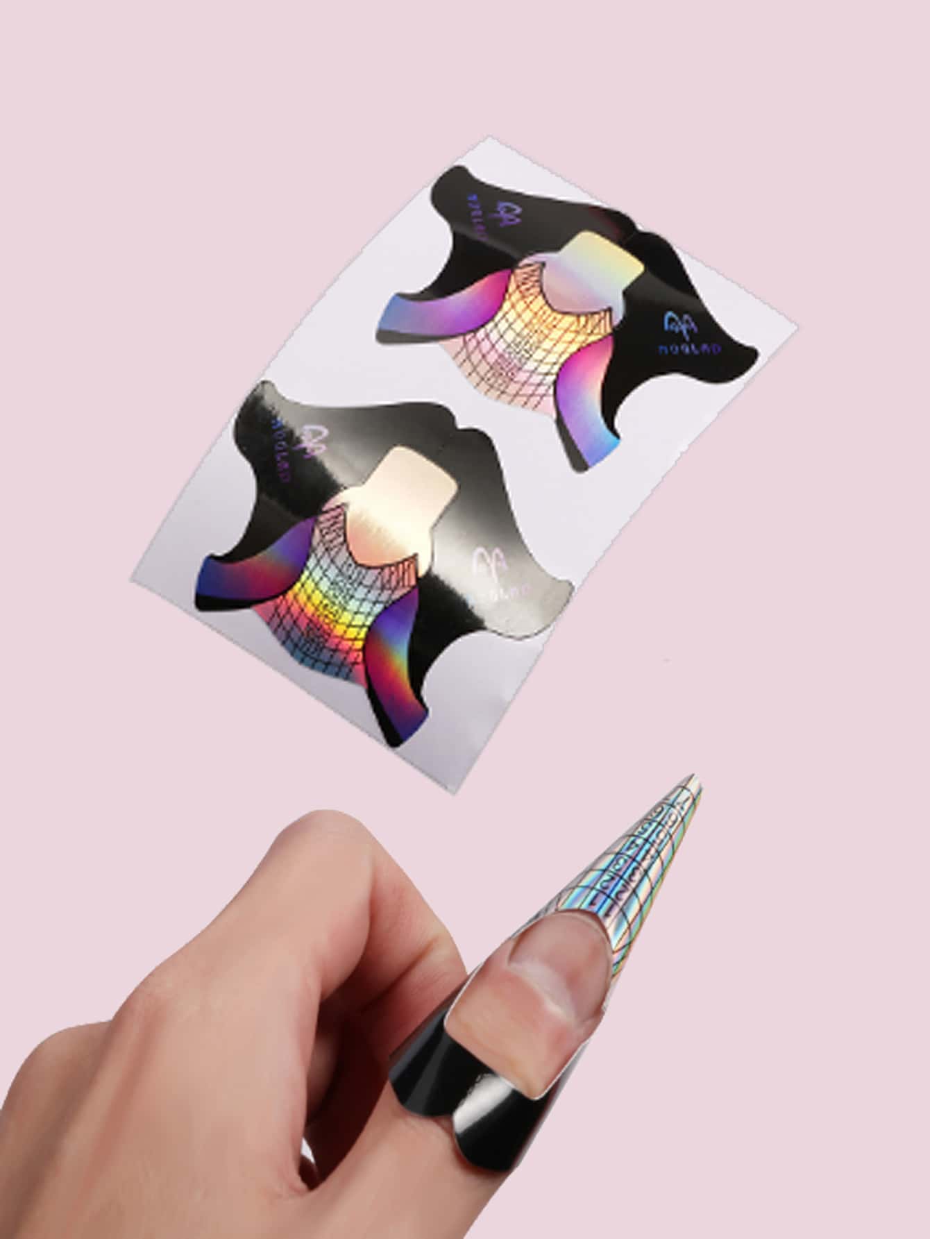 Khuôn làm móng cho móng Acrylic, 100 khuôn làm móng cho đầu móng Polygel, Khuôn làm móng cho gel đắp, Khuôn làm móng cuộn cho tiệm làm móng, Miếng dán tạo hình móng có đánh số để tự làm móng nghệ thuật, Đồ dùng làm móng, Dụng cụ làm móng, Dụng cụ làm móng, Trở lại trường, Móng tay, Dụng cụ làm móng để ấn vào móng - Nhiều màu - Xem 1