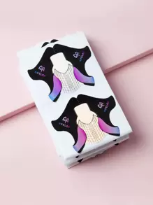 Khuôn làm móng cho móng Acrylic, 100 khuôn làm móng cho đầu móng Polygel, Khuôn làm móng cho gel đắp, Khuôn làm móng cuộn cho tiệm làm móng, Miếng dán tạo hình móng có đánh số để tự làm móng nghệ thuật, Đồ dùng làm móng, Dụng cụ làm móng, Dụng cụ làm móng, Trở lại trường, Móng tay, Dụng cụ làm móng để ấn vào móng - Nhiều màu - Xem 5