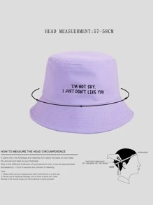 Solid Color King Embroidered Bucket Hat