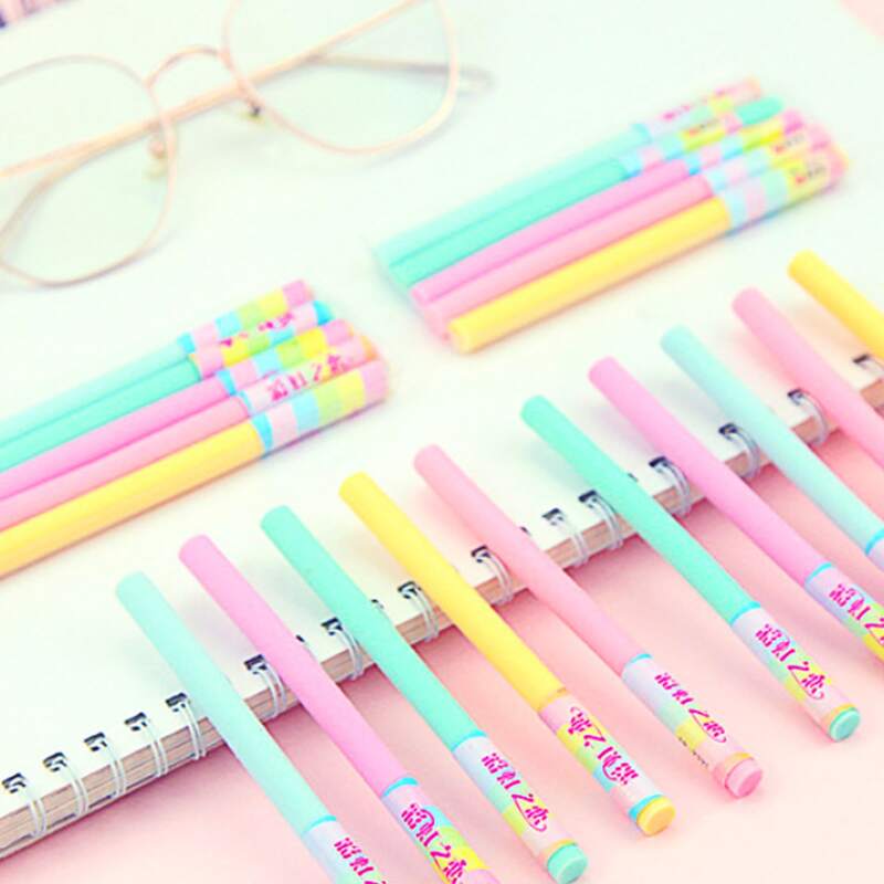 

5pcs Stick Shaped Eraser, Multicolor