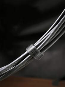 Dây đeo cáp dữ liệu 1pc Hook-and-loop Fastener - màu đen - Xem 4