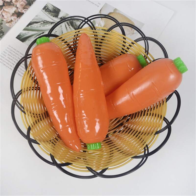

1pc Carrot Shaped Stress Relief Toy, Multicolor