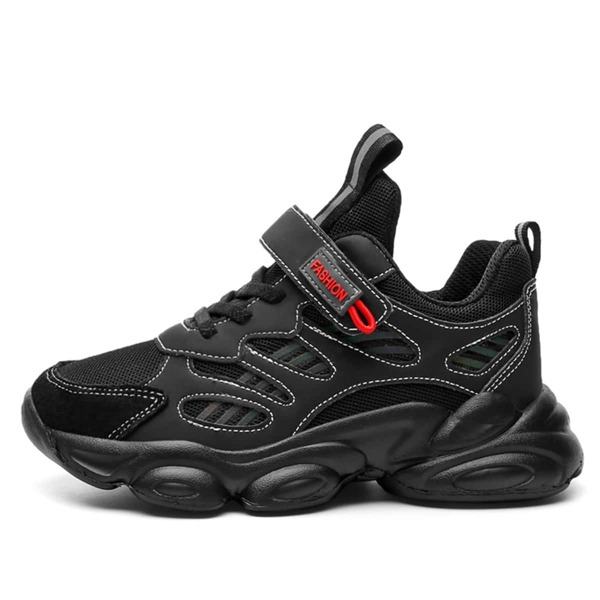 

Kids Lace-up Front Chunky Sneakers, Black
