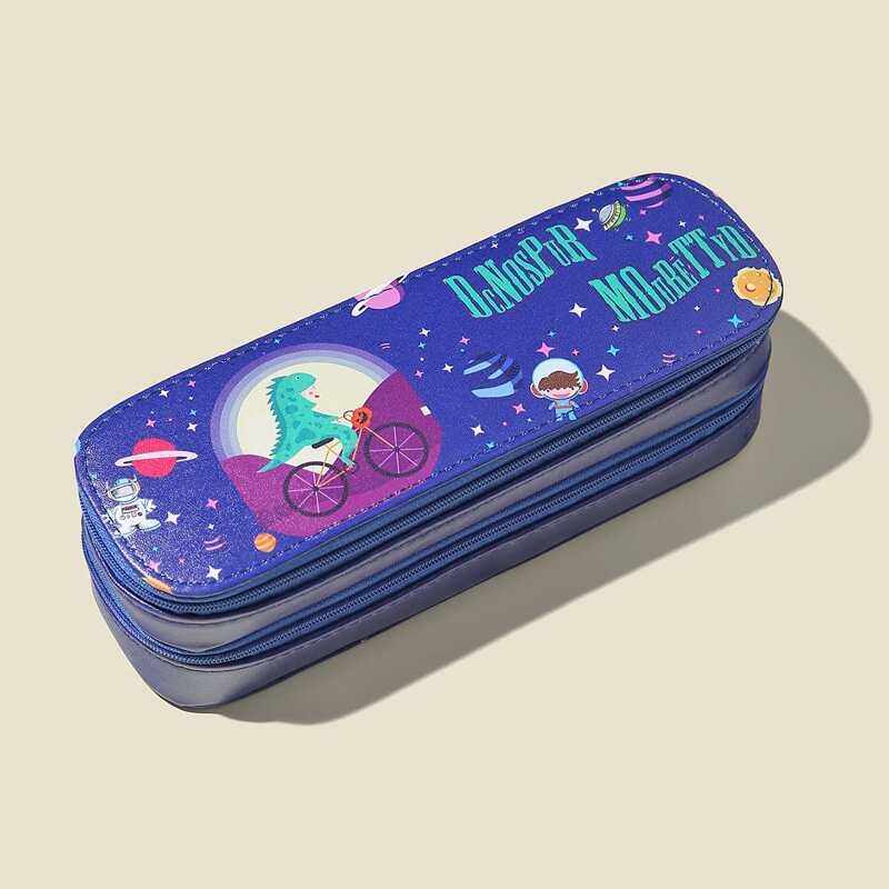 

Cartoon Graphic Pencil Bag, Blue