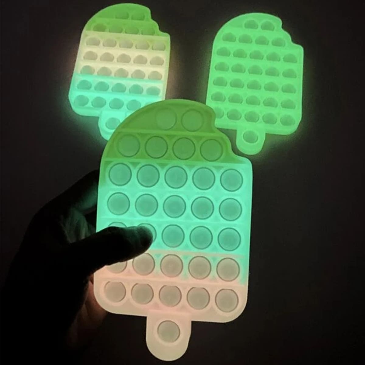 

1pc Random Luminous Push Pop Bubble, Multicolor