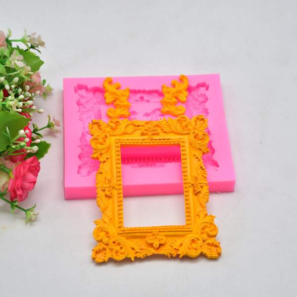 

Embossed Frame Design Mold, Pink