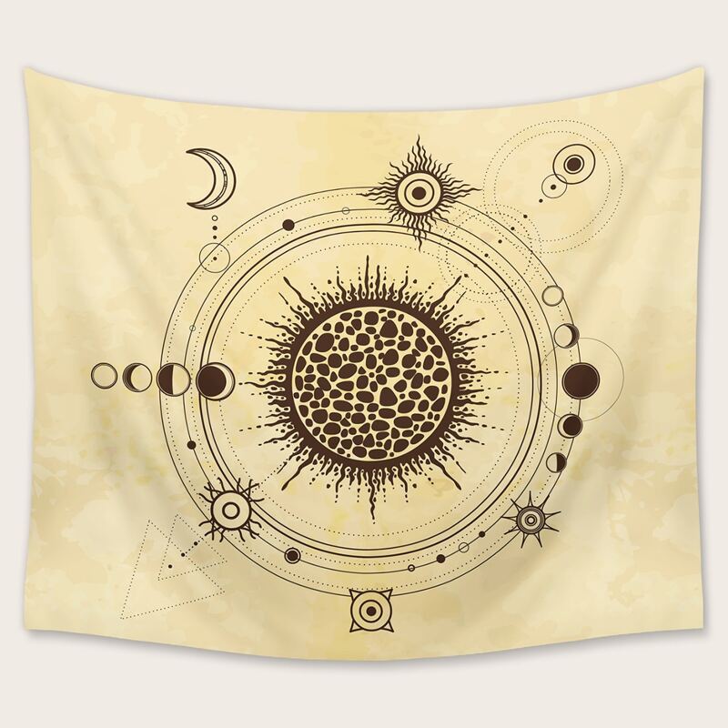 

Moon Print Tapestry, Multicolor