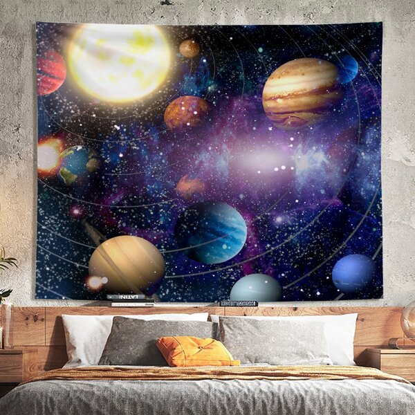 

Planet Print Tapestry, Multicolor