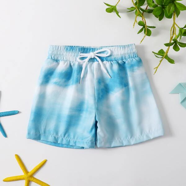 

Toddler Boys Ombre Tie Front Swim Trunks, Multicolor