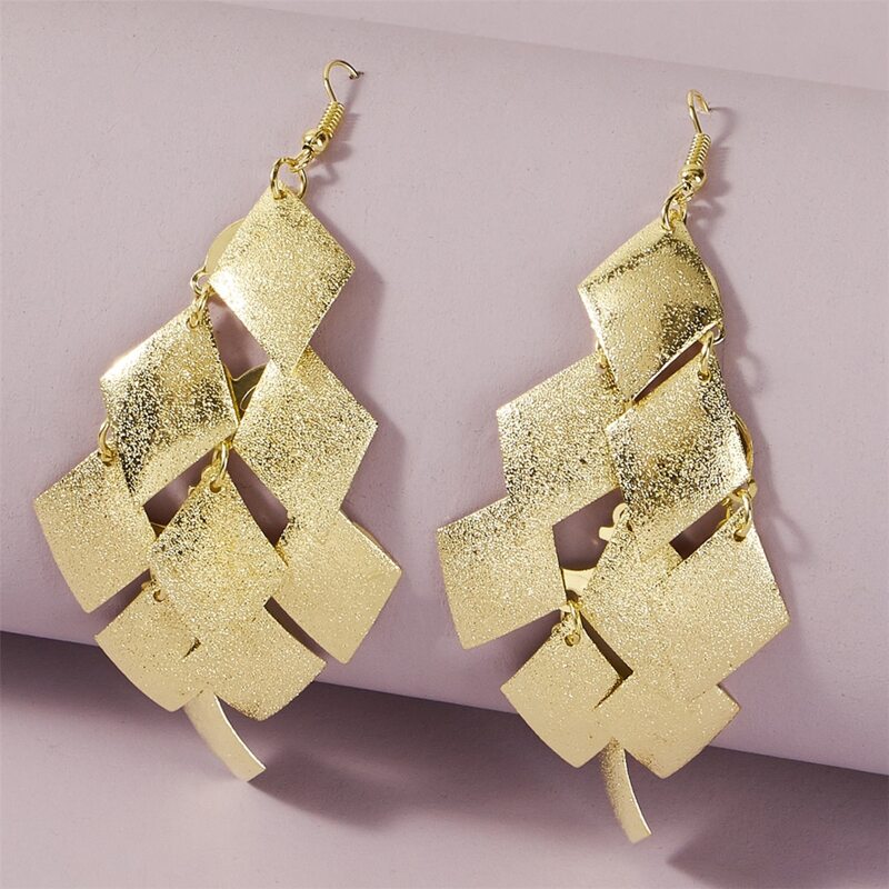 

Geo Charm Earrings, Gold