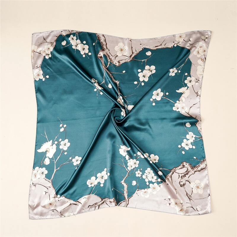 

Floral Pattern Bandana, Lime green