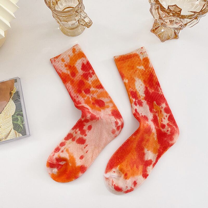 

Tie Dye Crew Socks, Multicolor