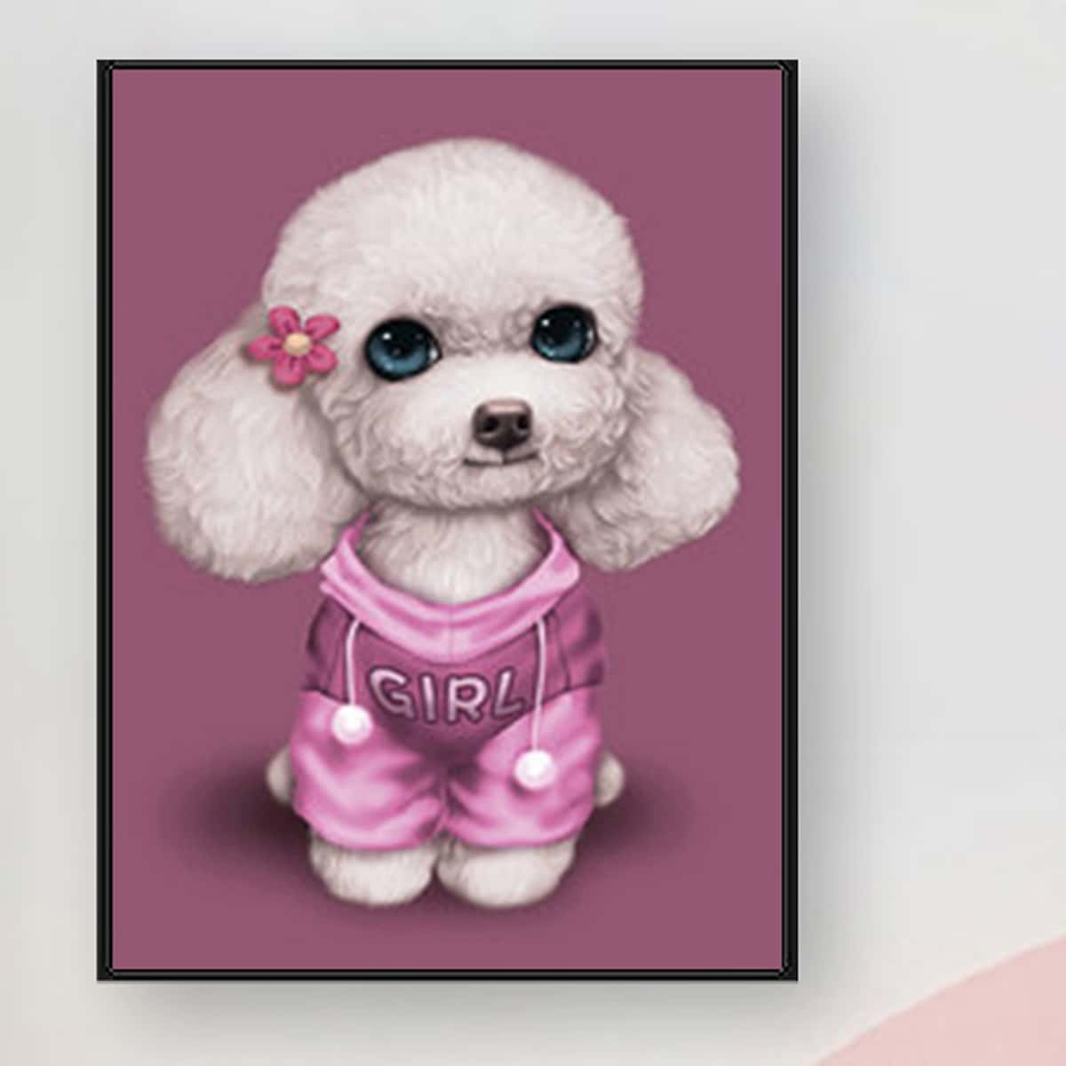 

Dog Pattern Diamond Painting Without Frame, Multicolor