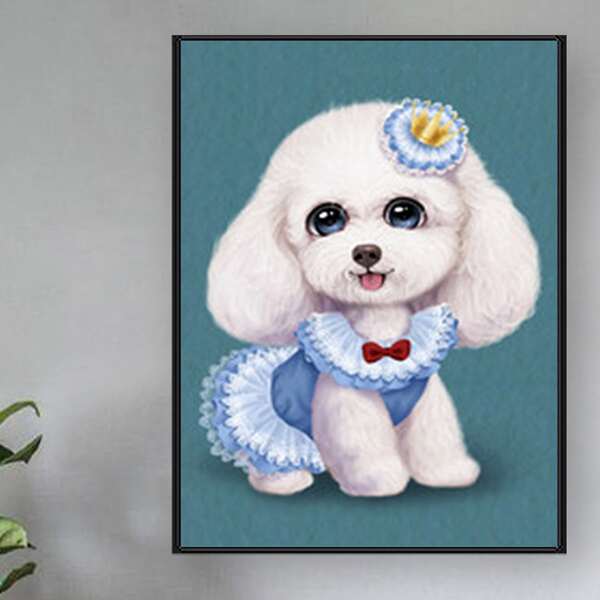 

Dog Pattern Diamond Painting Without Frame, Multicolor