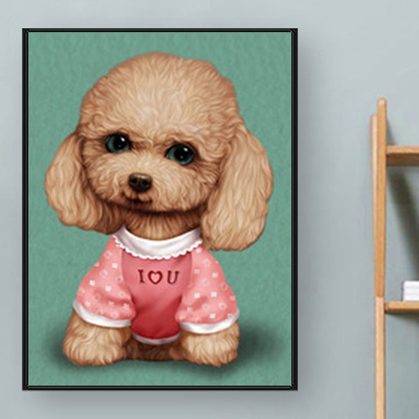 

Dog Pattern Diamond Painting Without Frame, Multicolor