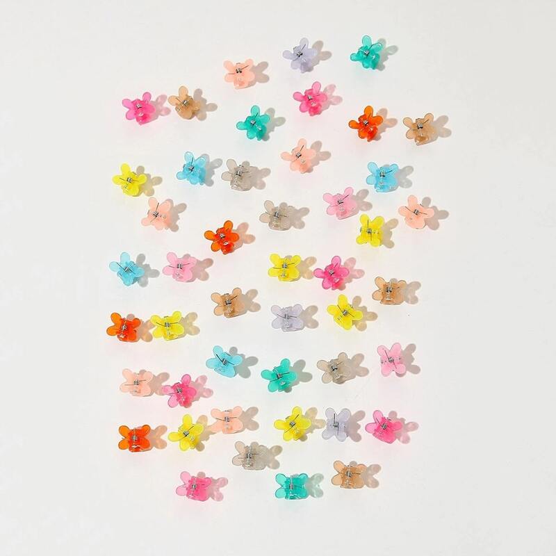 

50pcs Random Color Hair Claw, Multicolor