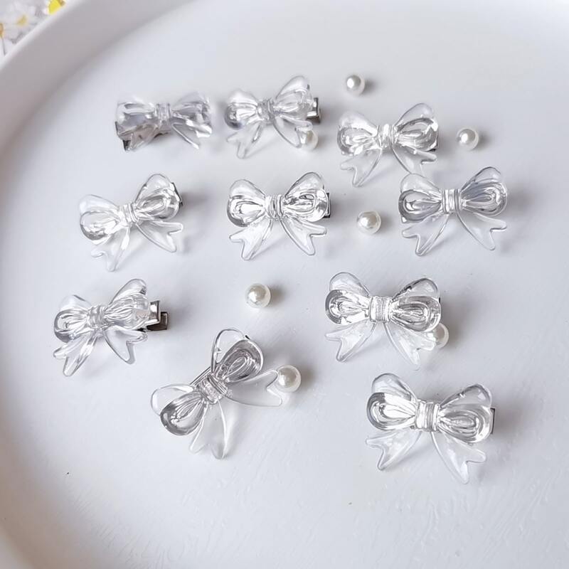 

10pcs Clear Butterfly Hair Clip